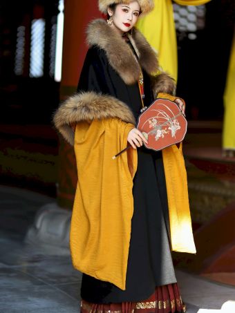 襦一坊丨忆金陵 明立领斜襟长衫销金香云纱马面裘衣秋冬汉服-淘宝网 主图 001.jpg