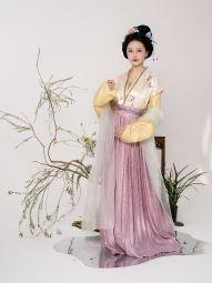 踏云馆汉服春款醋酸绣花飞机袖短衫叠穿短褙心抽褶裙套装 (芊桐)-淘宝网 主图 005.jpg
