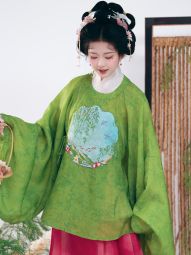 【山海明光】【春光乍泄】传统明制汉服圆领绣花补服马面裙套装-淘宝网 主图 006.jpg