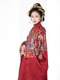 风间林【凤翥鸾翔】新年战袍明制汉服婚服织金妆花长袄马面裙-淘宝网 主图 003.jpg