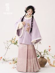 【松柿连年】明镜华服原创明制冬季汉服圆领半袖昭君袄套装日常-淘宝网 主图 006.jpg