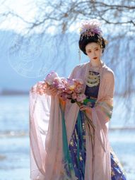 琴挑五代【花月夜】晚唐簪花仕女图复原大袖衫-淘宝网 主图 003.jpg