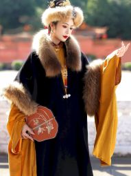 襦一坊丨忆金陵 明立领斜襟长衫销金香云纱马面裘衣秋冬汉服-淘宝网 主图 004.jpg