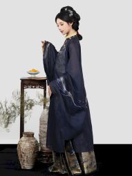 燕雲織造【銀月璨星】明立領長衫雲肩馬面裙國風畢業原創漢服女-淘寶網 主圖 005.jpg