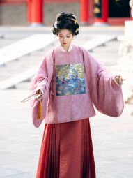 【山海明光】【连理枝】传统明制汉服圆领大襟织金补服马面裙秋冬-淘宝网 主图 006.jpg