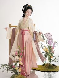 踏云馆汉服宋制春款真丝长褙子短褙心宋锦吊带百迭裙套装 春织-淘宝网 主图 005.jpg