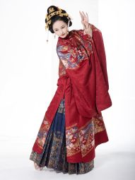风间林【苍苍】原创国风明制汉服妆花织金古风上衣配蓝色马面裙女-淘宝网 主图 004.jpg