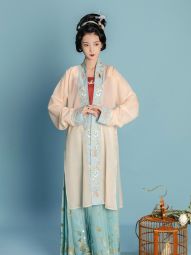 燕云织造局【云间九畹】孔雀东南飞系列宋褙子百迭裙原创汉服女-淘宝网 主图 005.jpg