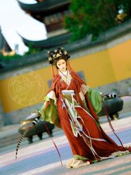琴挑晋制【混元】复原垂胡袖晋襦荷叶边半臂神仙服-淘宝网 主图 005.jpg