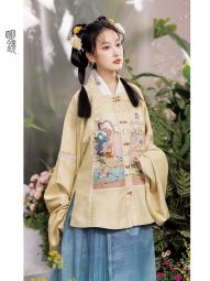 【一鹿生花】明镜原创明制汉服女方领补渐变马面裙方领补-淘宝网 主图 003.jpg