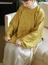 泛秋1582 2.0 ｜ 文物碼！萬曆風格明制豎領弓袋袖袷衣通勤窄袖-淘寶網 主圖 003.jpg