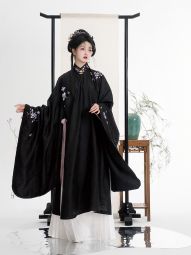 半生罗裳 芸芸长衫 汉服明制女春夏绣花立领斜襟暗纹-淘宝网 主图 001.jpg