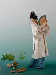 风间林【陆离】原创宋制仿长干寺暗纹对襟长衫 织金绣花褙子夏-淘宝网 主图 001.jpg
