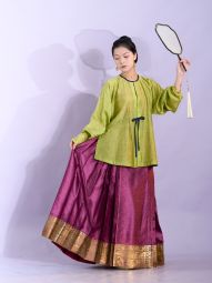 尘余馆｜茹苑｜天丝提花异色贴边圆领弓袋袖短衫汉服-淘宝网 主图 003.jpg