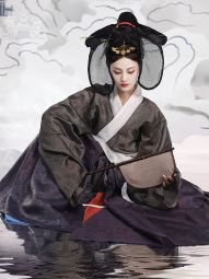 花朝记｜典藏｜复晋花月赋｜其四 玄｜晋制汉服单襦破裙交窬裙-淘宝网 主图 002.jpg