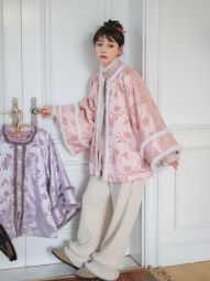 小昭君｜ 超绝双色昭君袄 汉服仿漳缎圆领对襟披袄拜年外套保暖-淘宝网 主图 001.jpg