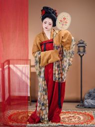 【佳期阁】【浅棕提花上衫】汉服上衫盛唐风格阔袖天丝春款-淘宝网 主图 001.jpg