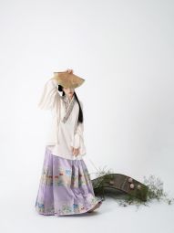 桑谣记【秋花蛱蝶图】缎面对穿交短衫 复原古画二创 妆花马面明制-淘宝网 主图 001.jpg