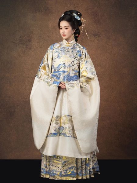 File:燕云织造【白虎啸竹】织金仿妆花立领斜襟长袄织金马面裙套装-淘宝网 主图 003.jpg