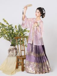 燕雲織造【山竹鼠鼠】圓領半袖織金馬面裙原創日常漢服女套裝-淘寶網 主圖 003.jpg