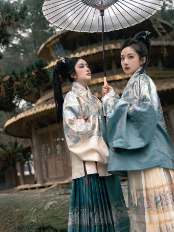 风间林【待归】蛇年汉服明制云肩通袖交领仿妆花织金马面裙国风-淘宝网 主图 001.jpg