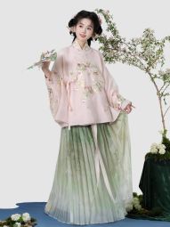 燕云织造【槐醉芳春】明制真丝圆领大襟交领中衣褶裙原创汉服女-淘宝网 主图 001.jpg
