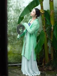 莳橼流夏仿南宋羊腿袖长衫褙子化纤罗汉服长褙子复原款-淘宝网 主图 002.jpg