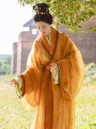 【乔织】「秋瑟」汉晋特别系列连璧纹缘边直裾袍复原风汉服秋冬女-淘宝网 主图 003.jpg