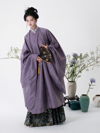 半生罗裳 琉璃 明制汉服女立领斜襟长衫晚明暗纹纱绣花-淘宝网 主图 001.jpg