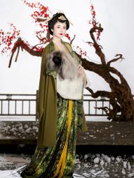 襦一坊 青玉案 复原唐制织锦直领背子烂花绒齐胸襦裙披袄秋冬汉服-淘宝网 主图 005.jpg