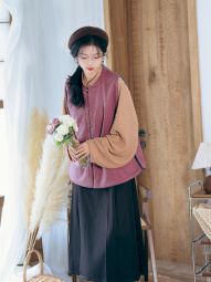 【山海明光】【两面派】比甲圆领弓袋袖立领对襟明制改良秋冬汉服-淘宝网 主图 004.jpg