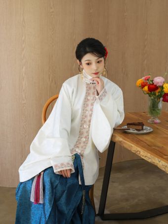 羅浮山下2.0｜元宵bi備白綾襖 明制豎領對襟琵琶袖漢服上衣有口袋-淘寶網 主圖 001.jpg