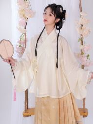 交领琵琶袖 内搭 万袖原创天丝提花明制汉服织金袖口-淘宝网 主图 002.jpg