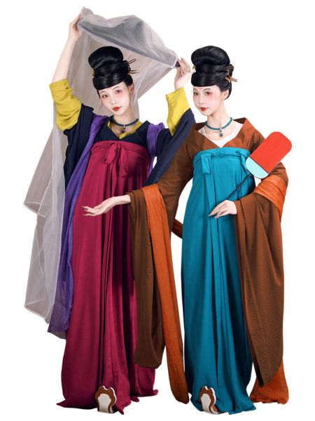 File:【佳期阁】【多色提花大袖襦】隋末唐初纯色汉服春秋款-淘宝网 主图 002.jpg