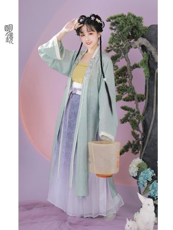 【浅月】明镜华服原创日常上班穿汉服宋制长褙子马面裙-淘宝网 主图 001.jpg