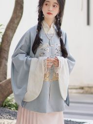 交领琵琶袖 内搭 万袖原创天丝提花明制汉服织金袖口-淘宝网 主图 003.jpg