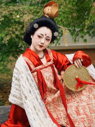 【佳期阁】【花酿】盛唐风格背带齐胸衫裙亚麻棉提花秋冬毛绒披帛-淘宝网 主图 003.jpg
