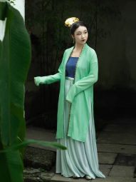 莳橼流夏仿南宋羊腿袖长衫褙子化纤罗汉服长褙子复原款-淘宝网 主图 001.jpg