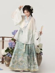 燕云织造【一溪松月】天丝对穿交满褶裙织金马面裙原创明制汉服-淘宝网 主图 004.jpg