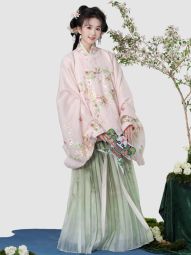 燕雲織造【槐醉芳春】明制真絲圓領大襟交領中衣褶裙原創漢服女-淘寶網 主圖 005.jpg