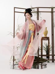踏云馆汉服北宋纱衫真丝湖绫飞机袖印花宋抹三裥裙围裳（知梦）-淘宝网 主图 002.jpg