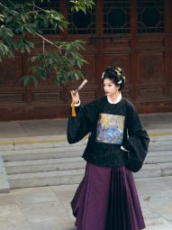 【山海明光】【连理枝】传统明制汉服圆领大襟织金补服马面裙秋冬-淘宝网 主图 001.jpg