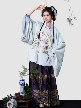 燕云织造局【青雀葡萄】肥啾补服交领织金马面日常原创明制汉服女-淘宝网 主图 001.jpg