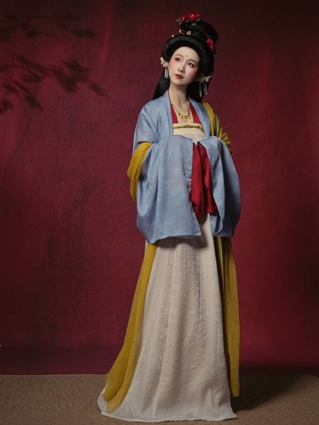 File:【佳期阁】【素心】晚唐风格齐胸衫裙披衫红白蓝经典春秋款汉服-淘宝网 主图 003.jpg