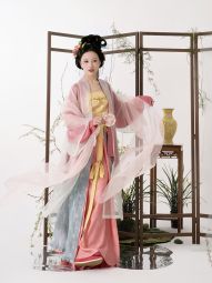 踏云馆汉服北宋纱衫真丝湖绫飞机袖印花宋抹三裥裙围裳（知梦）-淘宝网 主图 001.jpg