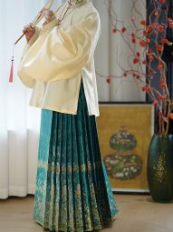 半生罗裳 赏客 汉服女春秋明制仿妆花纱织金马面裙原创正品分码-淘宝网 主图 002.jpg