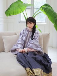 小昭君｜ 超绝双色昭君袄 汉服仿漳缎圆领对襟披袄拜年外套保暖-淘宝网 主图 004.jpg