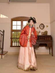 【预】吉元裳织-春和景明竖领立领对襟双层袄明制汉服上衣纱料-淘宝网 主图 005.jpg