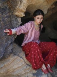 【4.27 10 00am上新】桃夭 圆领上衣唐制汉服天丝日常百搭通勤款-淘宝网 主图 003.jpg