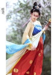 明镜华服【青鸾九色】原创汉服唐制传统服饰绣花腰封渐变双色披帛-淘宝网 主图 005.jpg